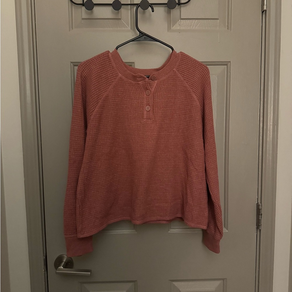 Old Navy Rose Waffle Knit Sweater